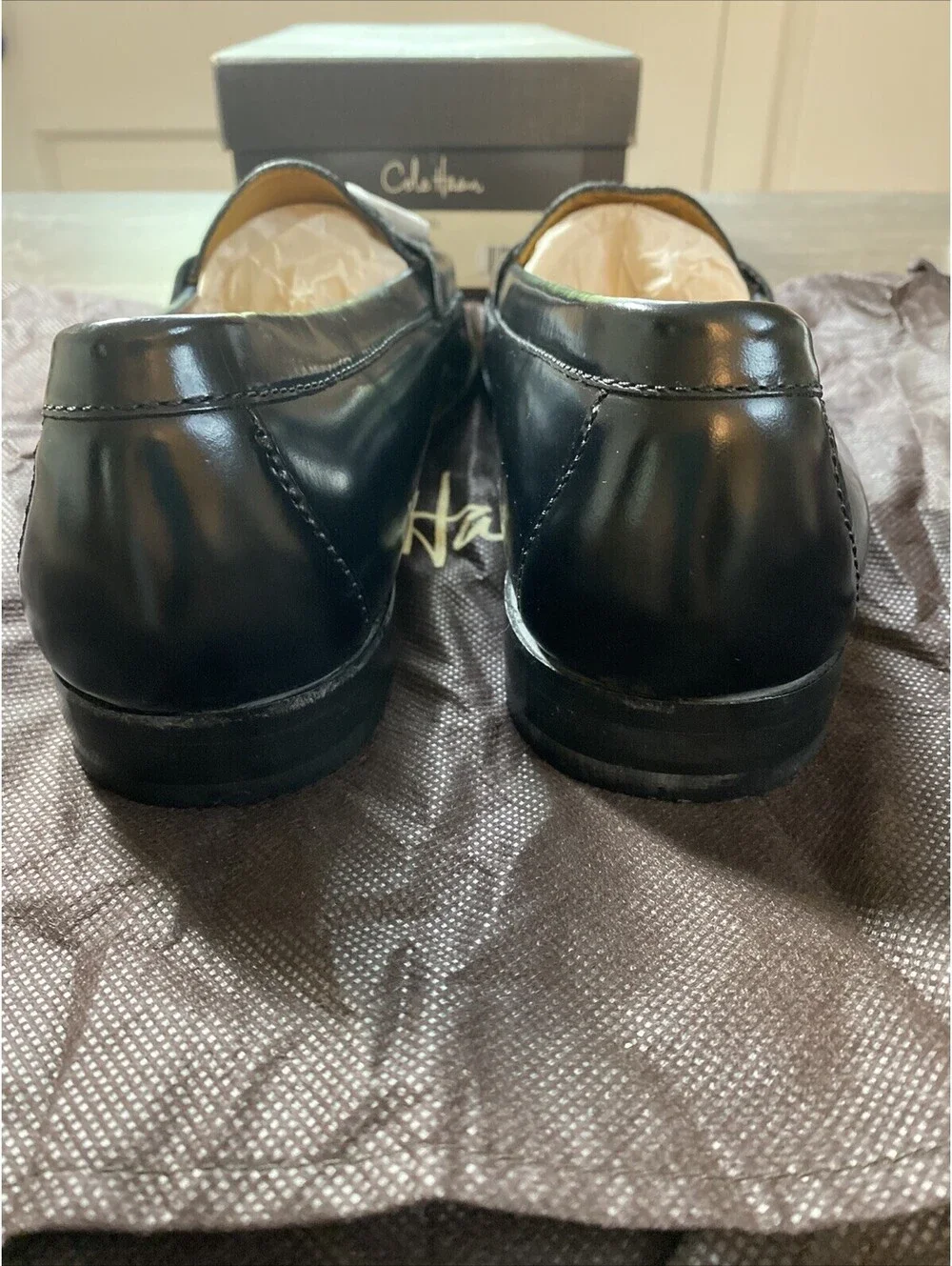 Men’s Cole Haan Pinched Tassel Black 11.5D #03506